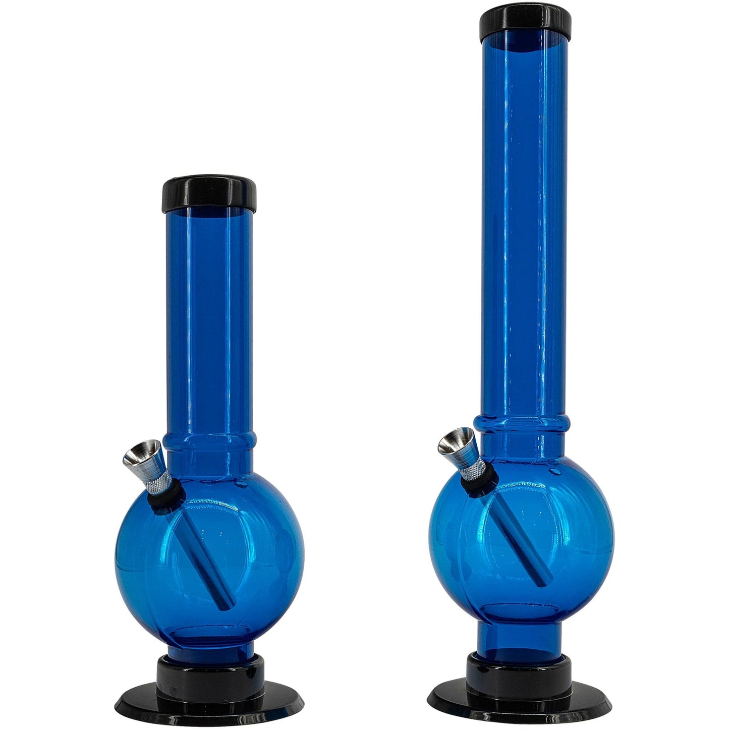 JM Enterprises Bong Acrylic Straight Tube Bubble Bottom Bong