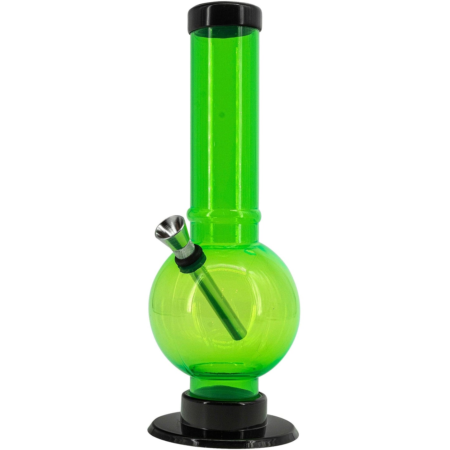 JM Enterprises Bong Acrylic Straight Tube Bubble Bottom Bong