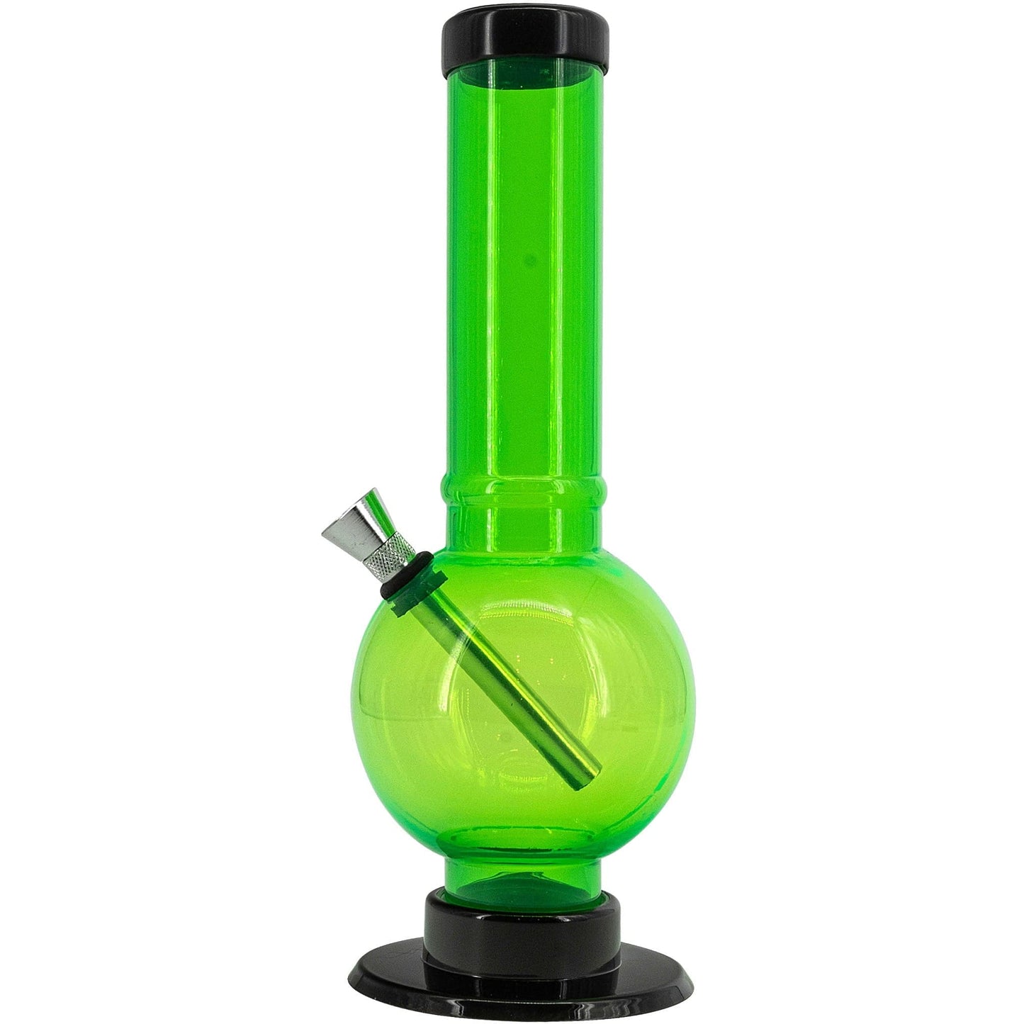 JM Enterprises Bong Acrylic Straight Tube Bubble Bottom Bong