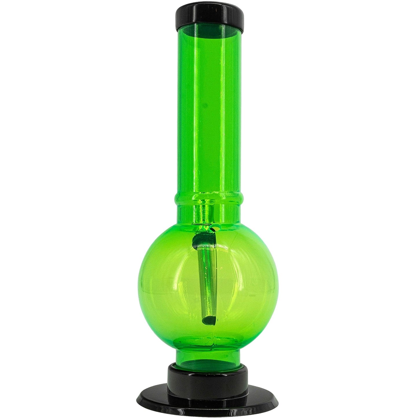 JM Enterprises Bong Acrylic Straight Tube Bubble Bottom Bong