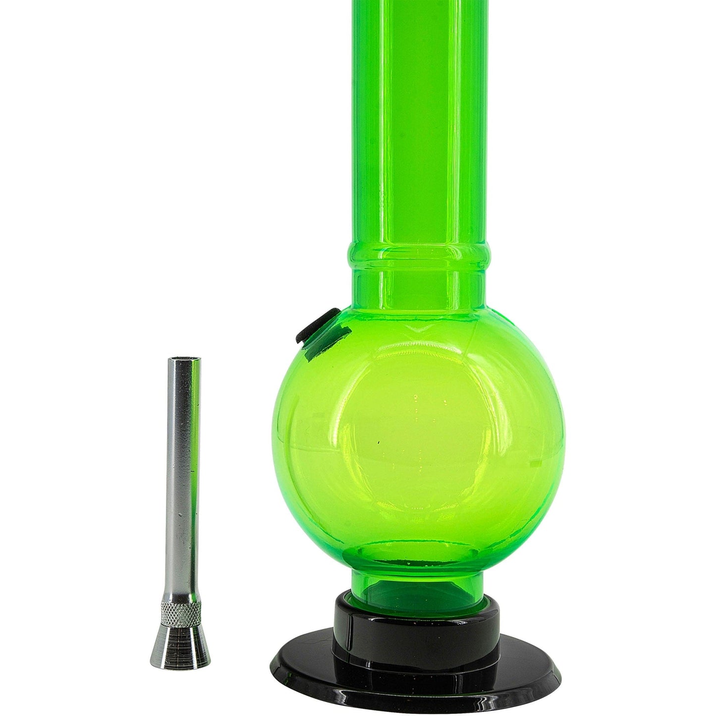 JM Enterprises Bong Acrylic Straight Tube Bubble Bottom Bong