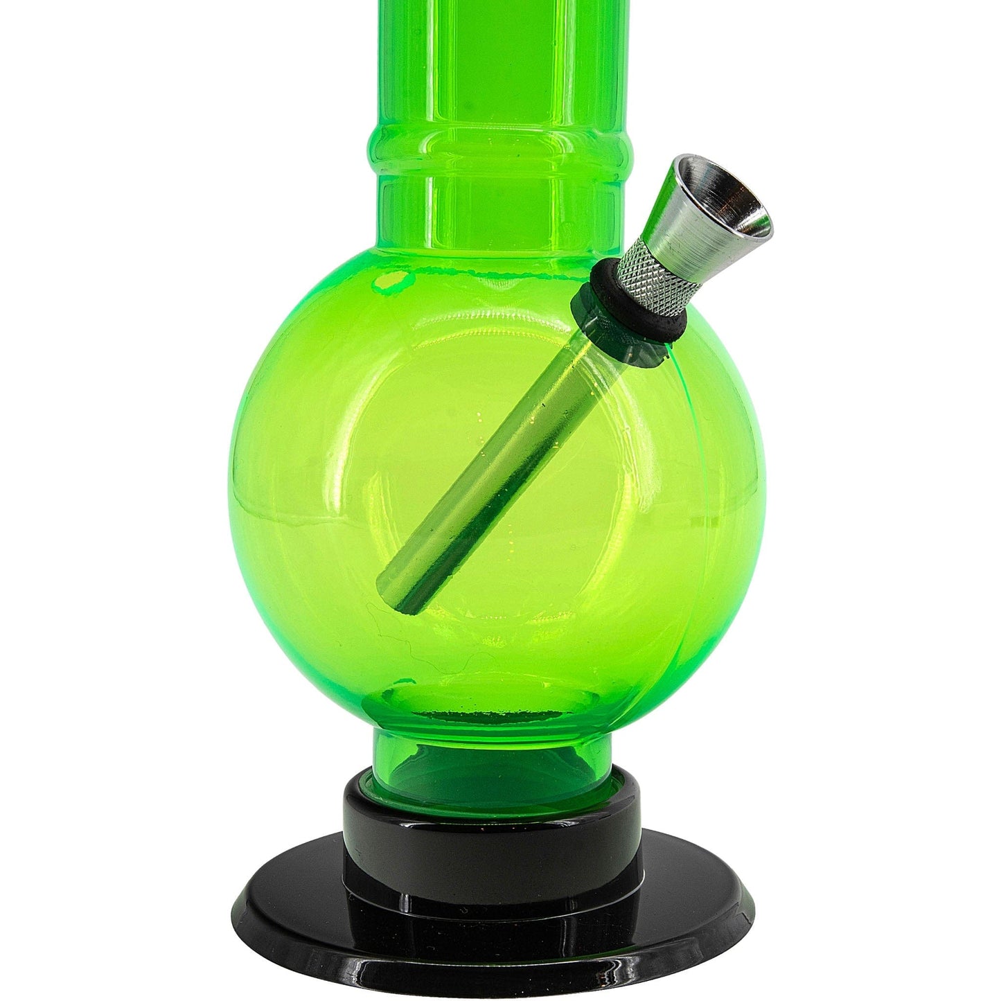 JM Enterprises Bong Acrylic Straight Tube Bubble Bottom Bong