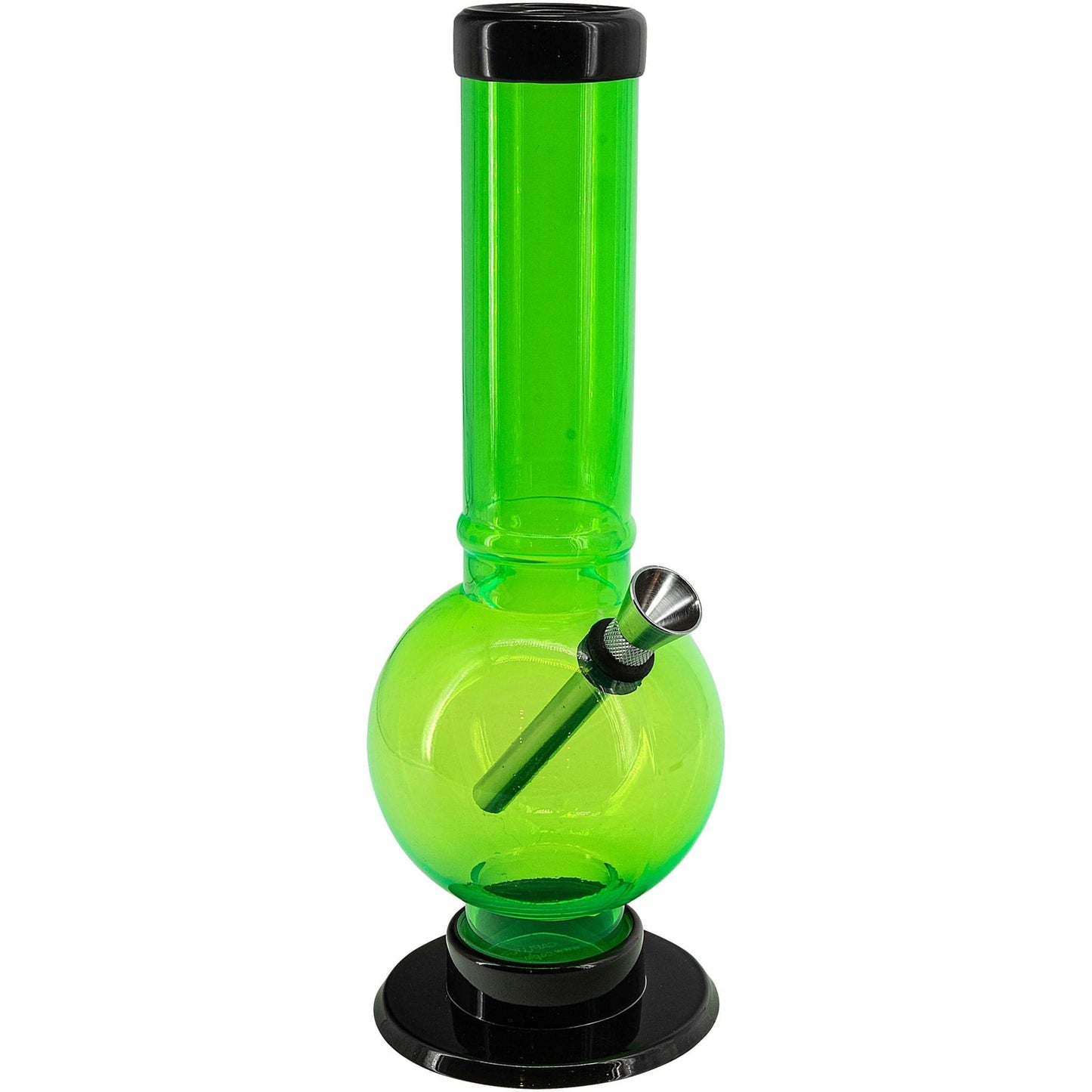 JM Enterprises Bong Acrylic Straight Tube Bubble Bottom Bong