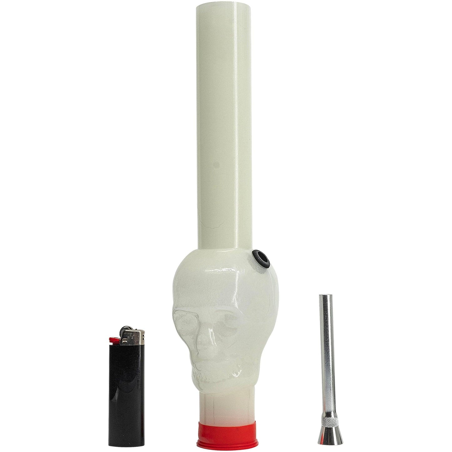 JM Enterprises Bong Acrylic Glow In The Dark Skull Diffuser Gas Mask