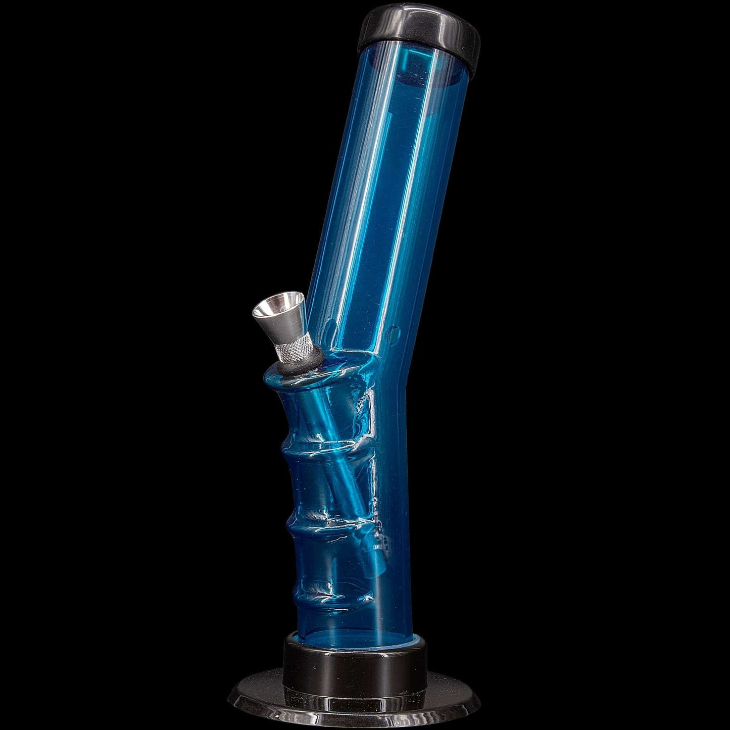 JM Enterprises Bong Ice Blue / 9 Inch Acrylic Angled Straight Tube Bong