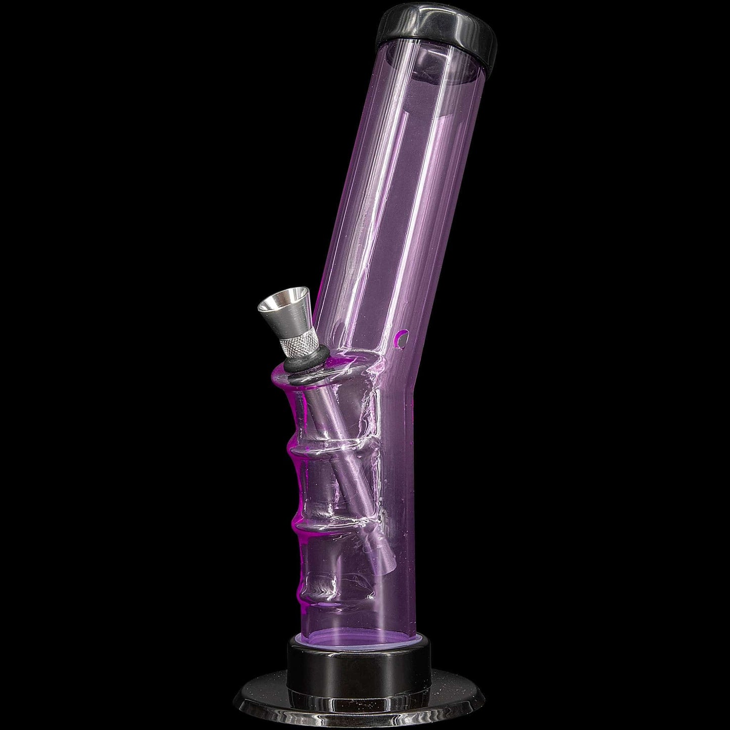 JM Enterprises Bong Pink / 9 Inch Acrylic Angled Straight Tube Bong