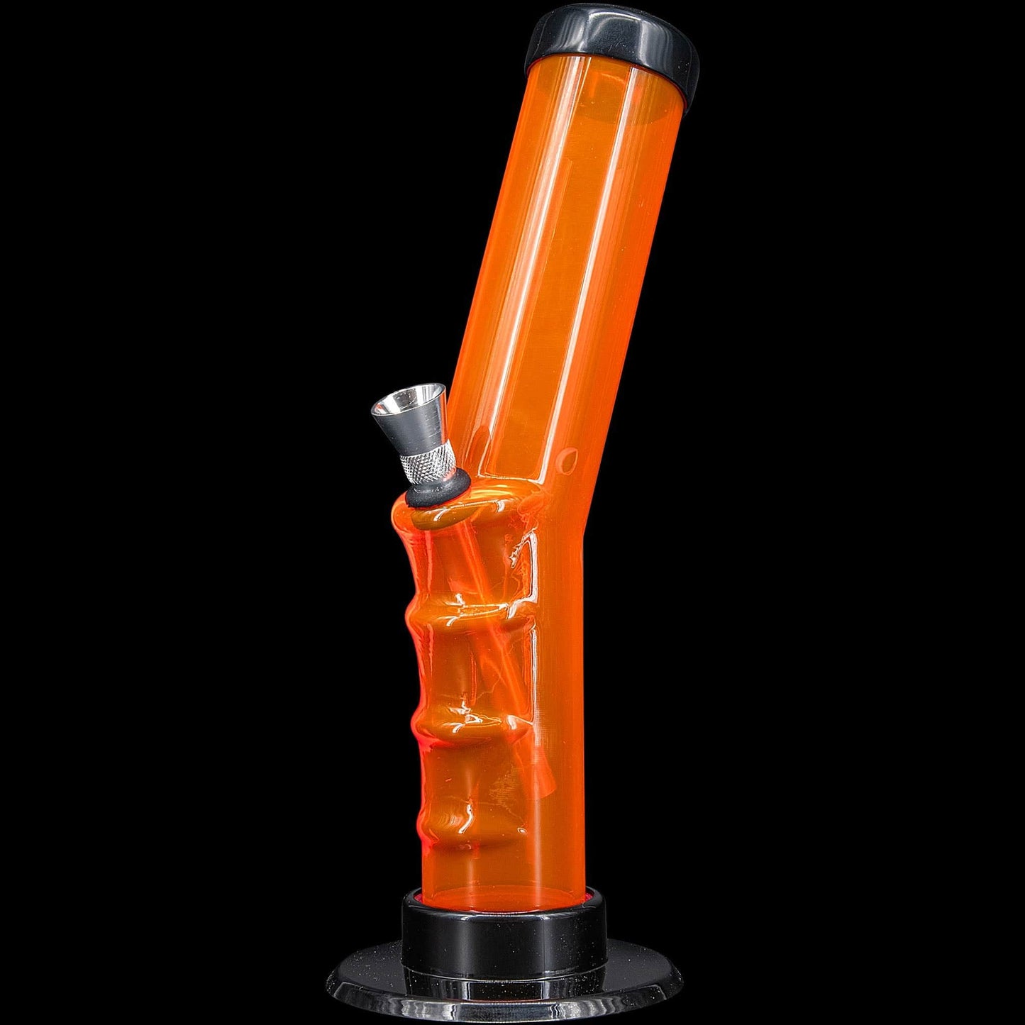 JM Enterprises Bong Orange / 9 Inch Acrylic Angled Straight Tube Bong