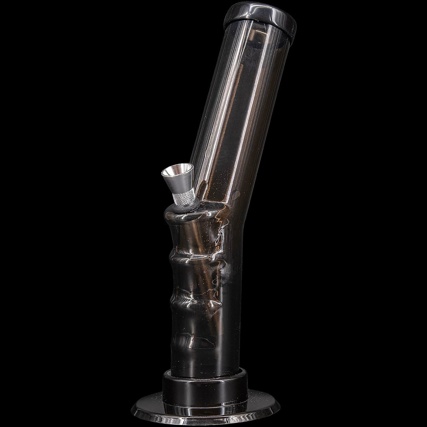 JM Enterprises Bong Black / 9 Inch Acrylic Angled Straight Tube Bong