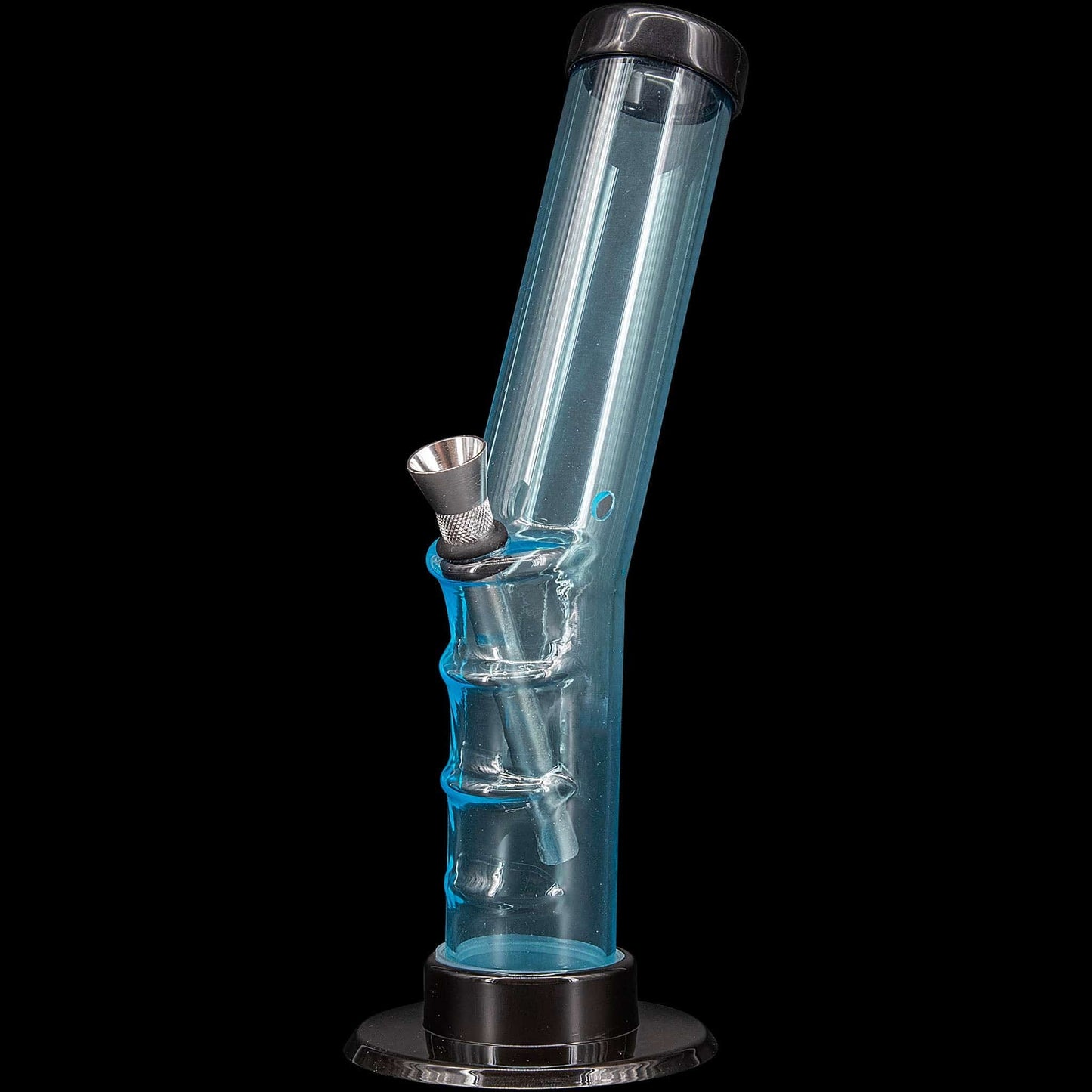 JM Enterprises Bong Light Blue / 9 Inch Acrylic Angled Straight Tube Bong