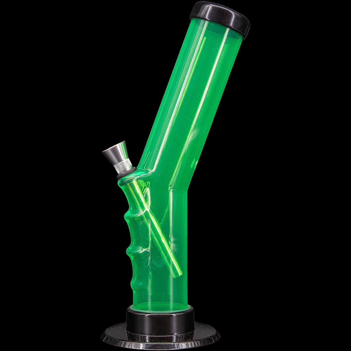 JM Enterprises Bong Acrylic Angled Straight Tube Bong