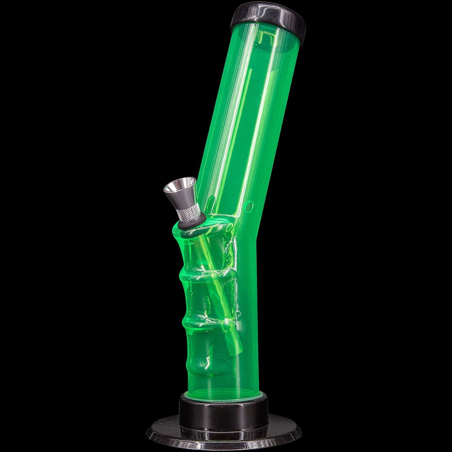 JM Enterprises Bong Illuminati Green / 9 Inch Acrylic Angled Straight Tube Bong