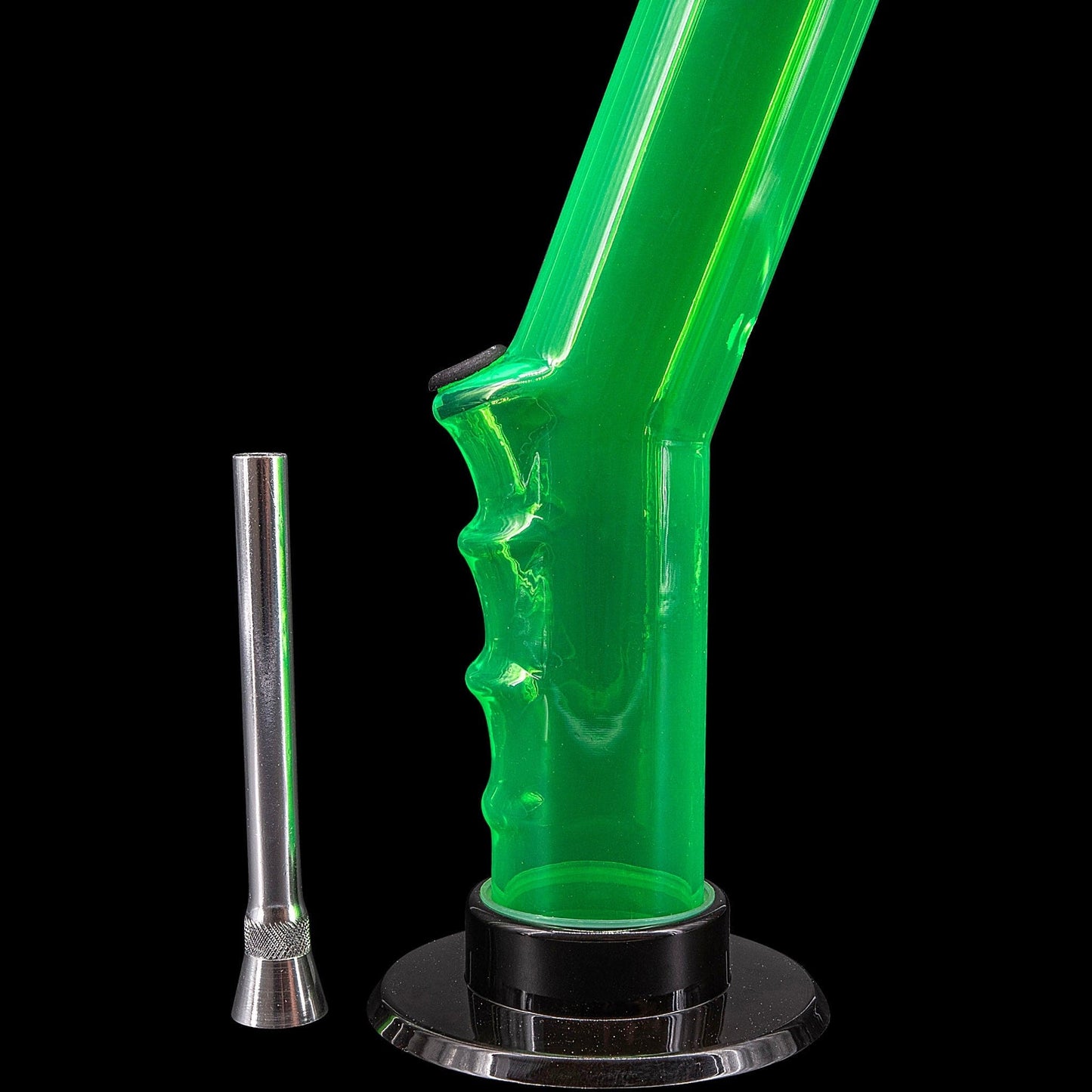 JM Enterprises Bong Acrylic Angled Straight Tube Bong