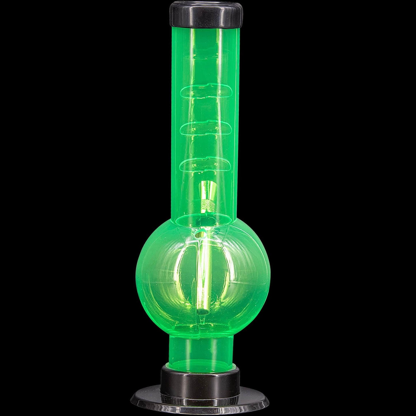 JM Enterprises Bong Acrylic Angled Neck Straight Tube Bubble Bong