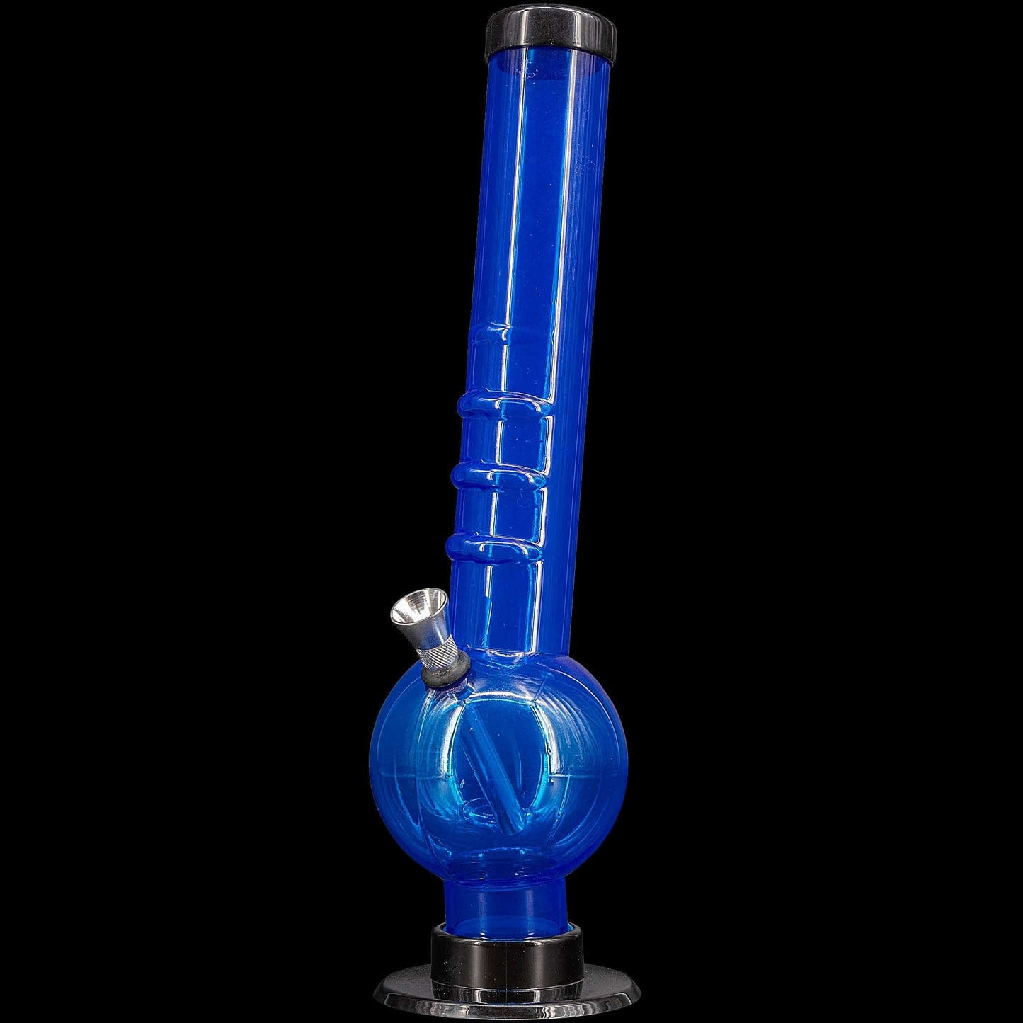 JM Enterprises Bong Acrylic Angled Neck Straight Tube Bubble Bong