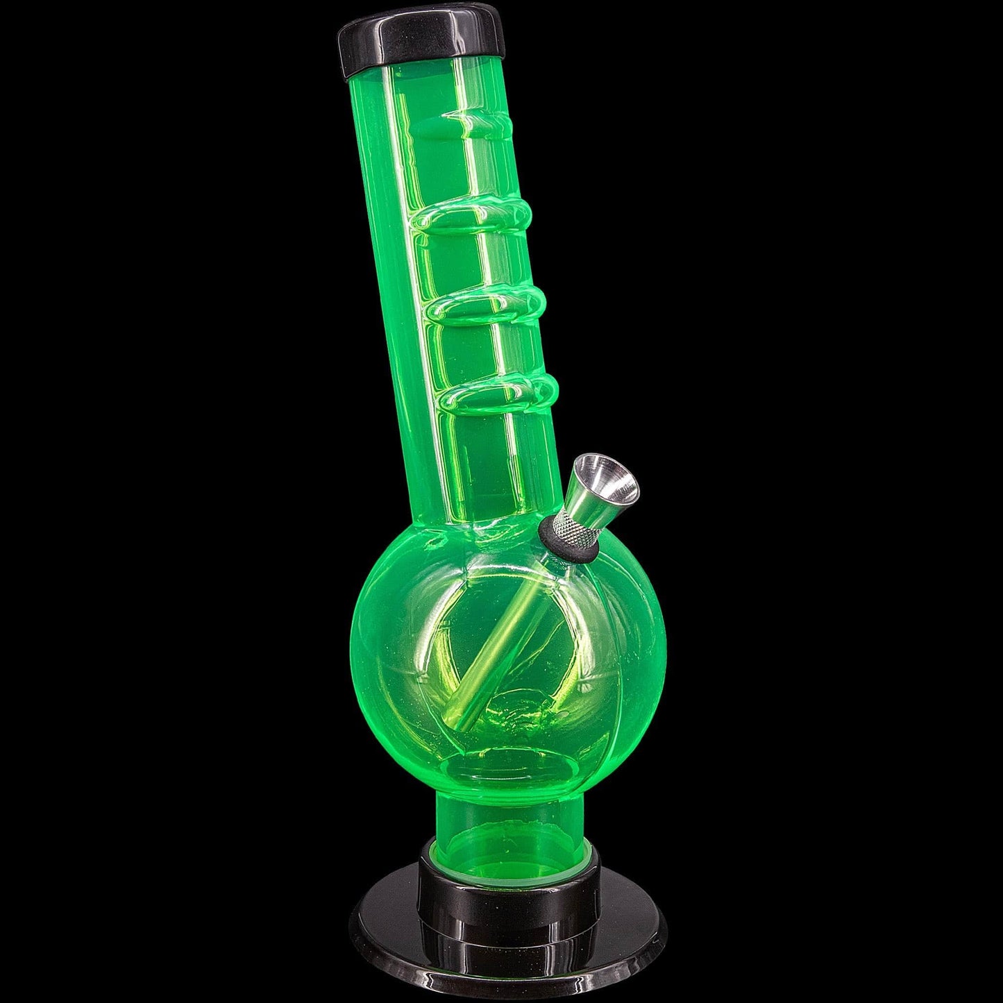 JM Enterprises Bong Acrylic Angled Neck Straight Tube Bubble Bong