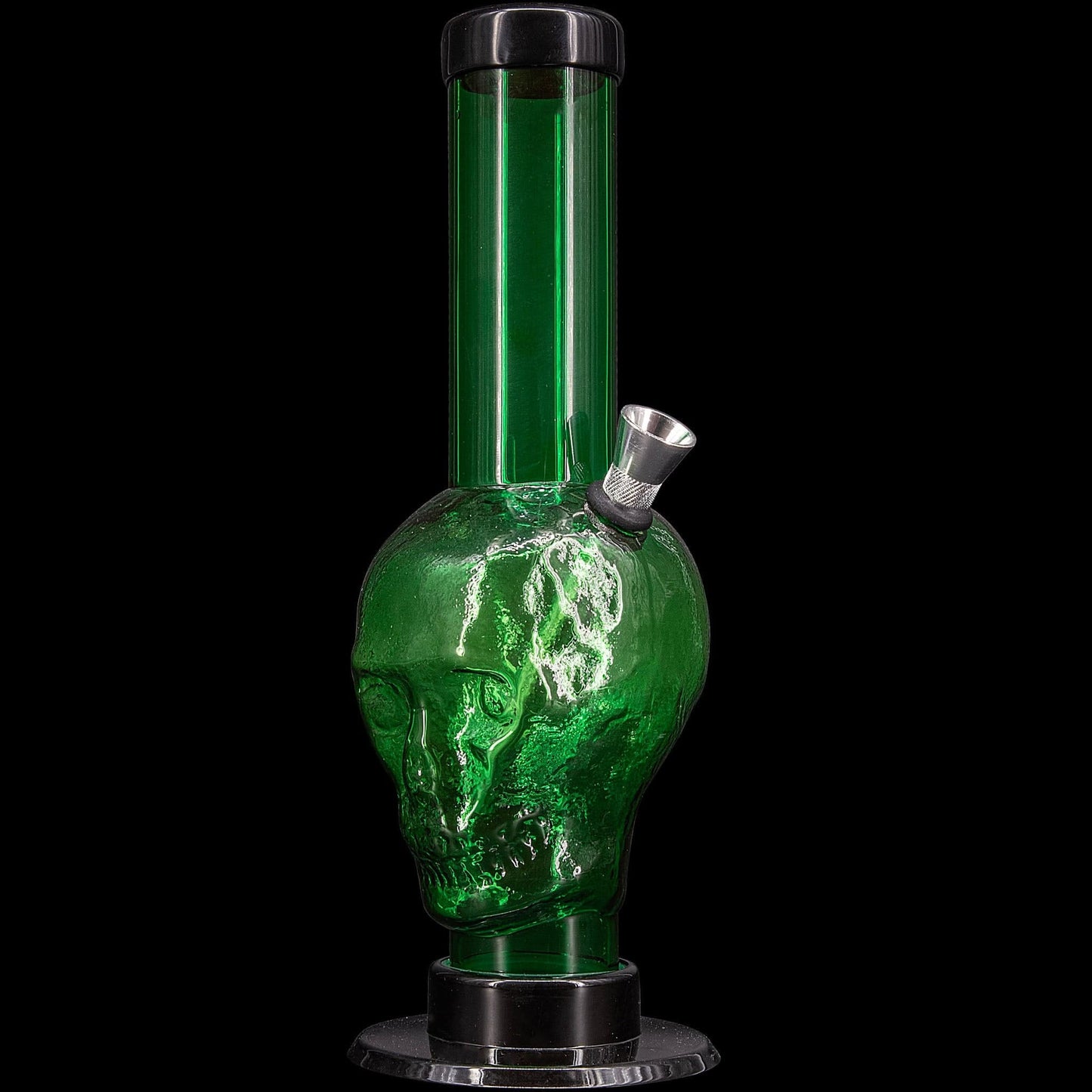 JM Enterprises Bong Green / 9 Inch Acrylic Skull Bong