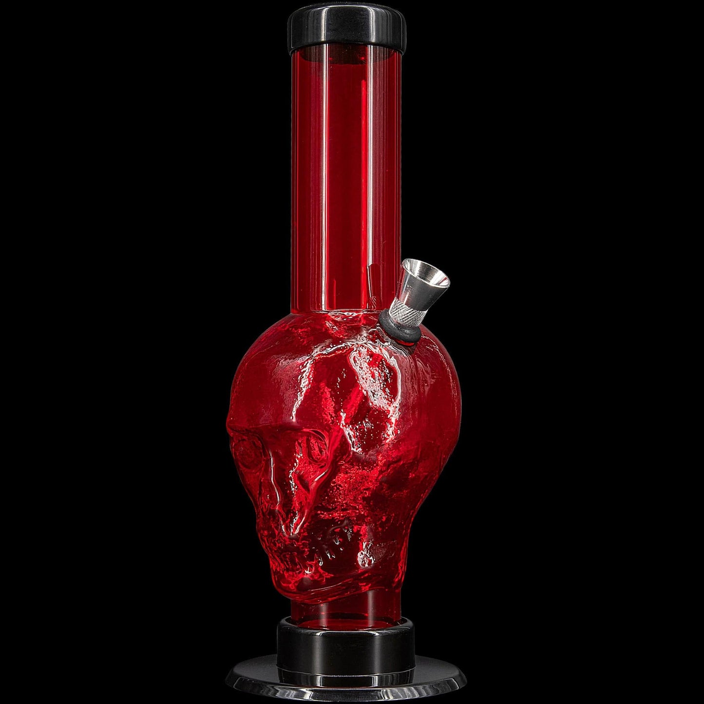 JM Enterprises Bong Red / 9 Inch Acrylic Skull Bong