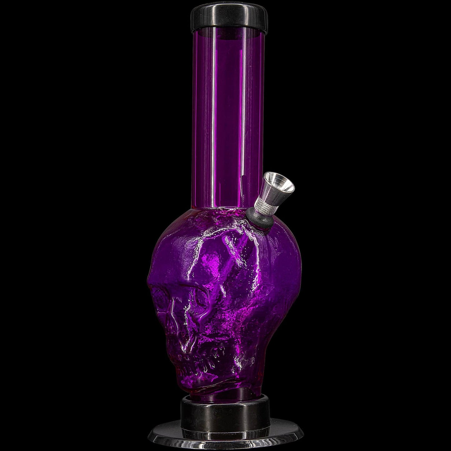 JM Enterprises Bong Purple / 9 Inch Acrylic Skull Bong