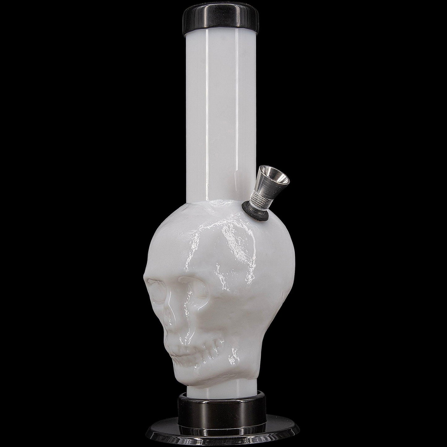 JM Enterprises Bong White / 9 Inch Acrylic Skull Bong