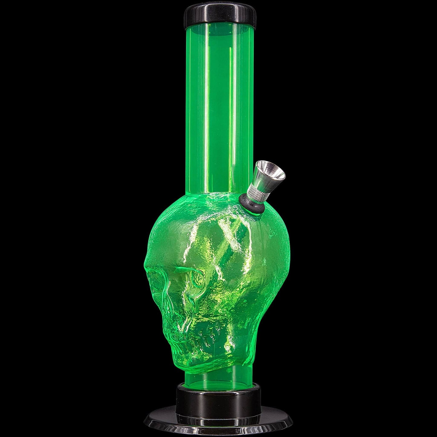 JM Enterprises Bong Illuminati Green / 9 Inch Acrylic Skull Bong