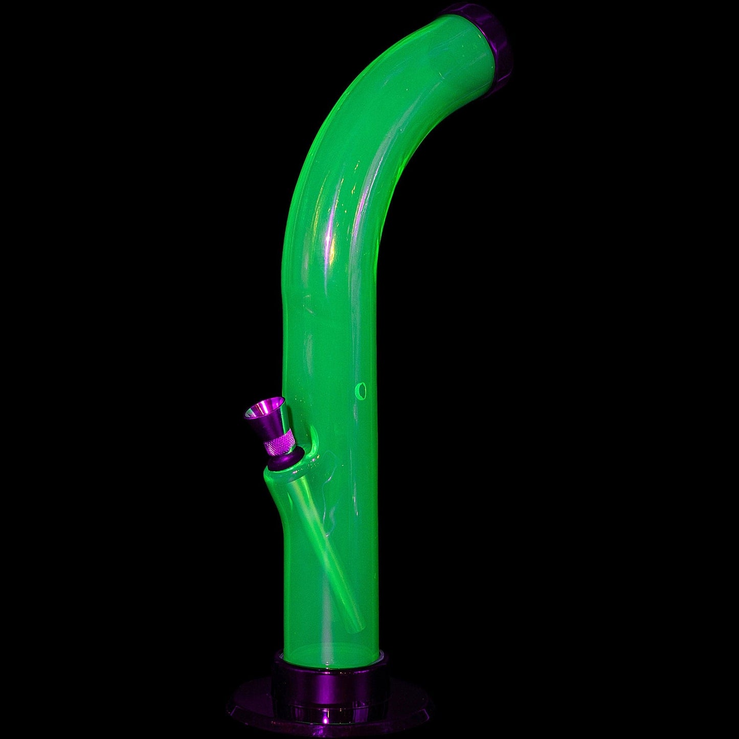 JM Enterprises Bong 10'' Acrylic Curved Tube Bong