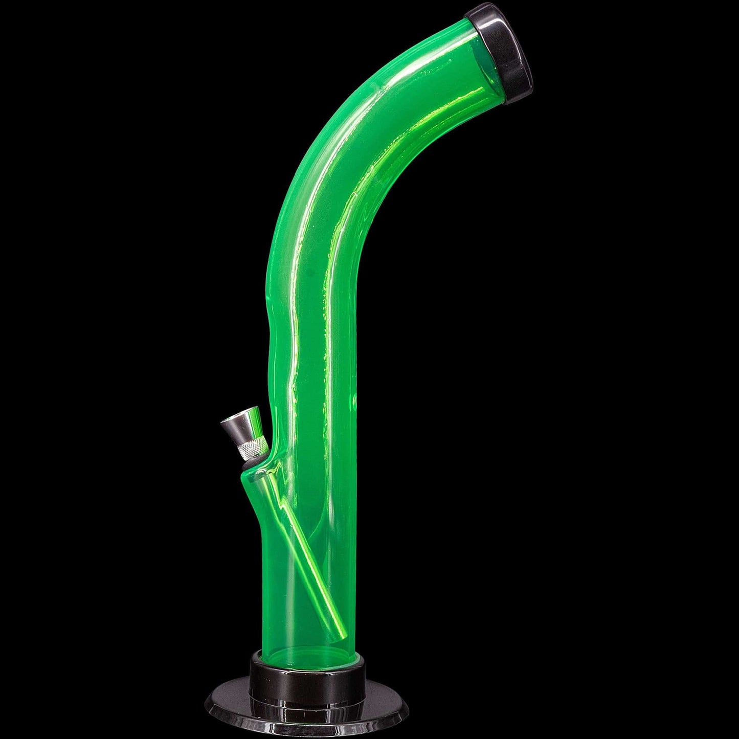 JM Enterprises Bong 10'' Acrylic Curved Tube Bong