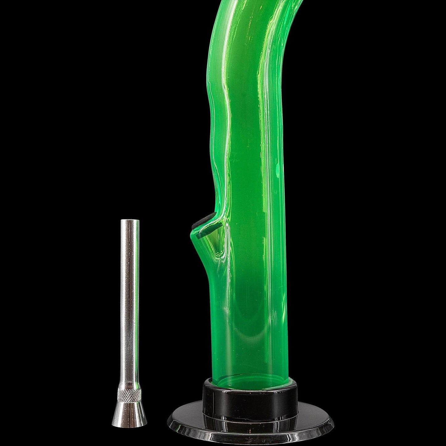 JM Enterprises Bong 10'' Acrylic Curved Tube Bong