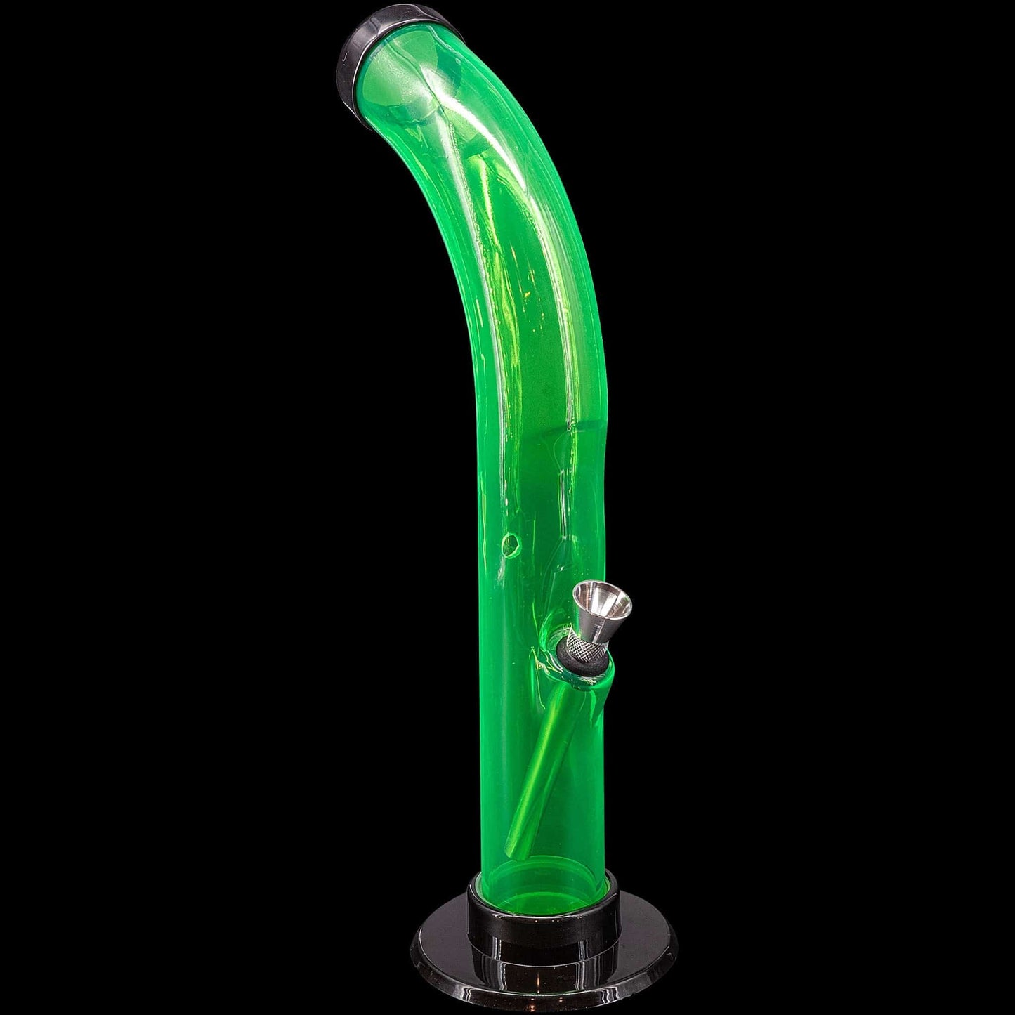 JM Enterprises Bong 10'' Acrylic Curved Tube Bong