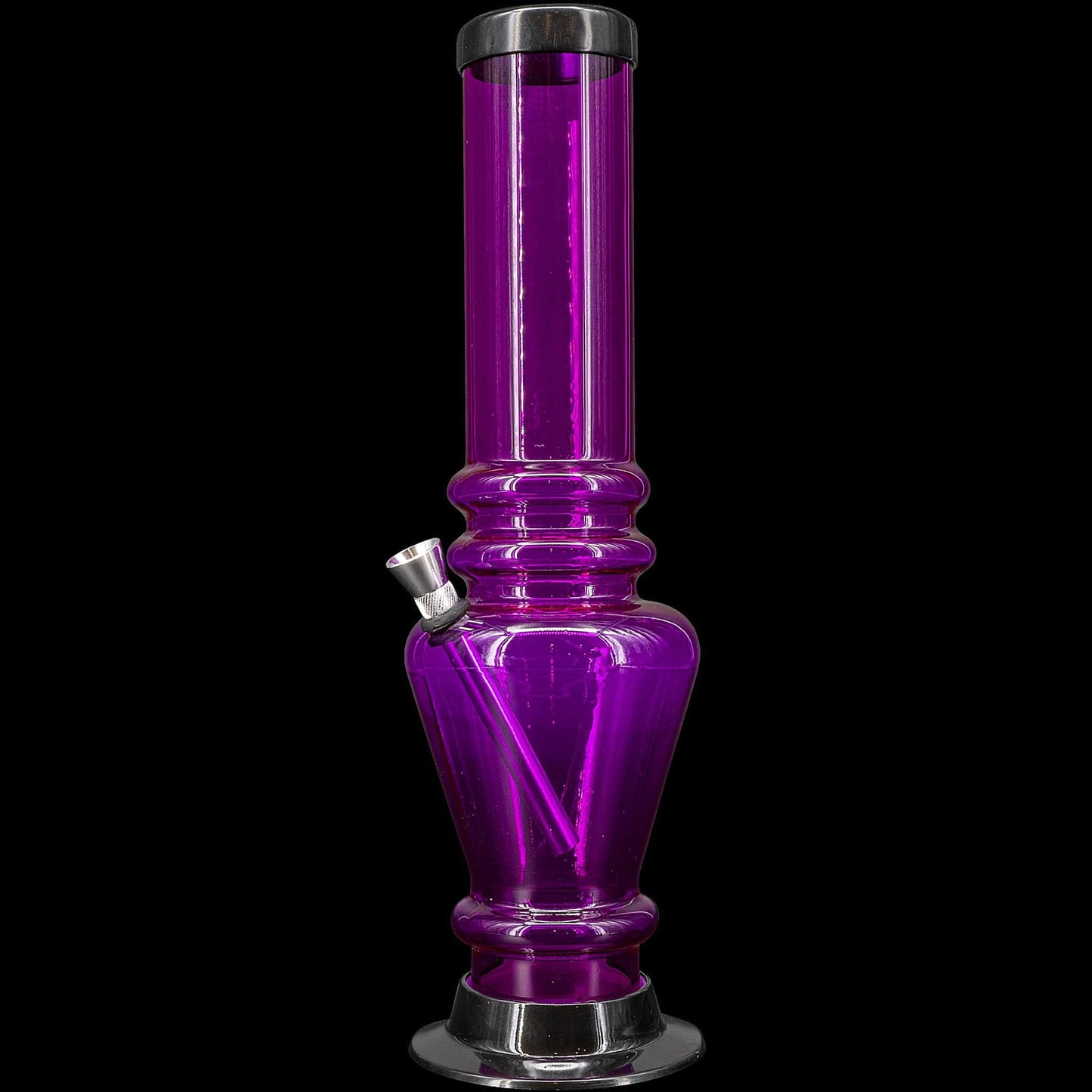 JM Enterprises Bong Purple 12" Acrylic Vase Base Bong