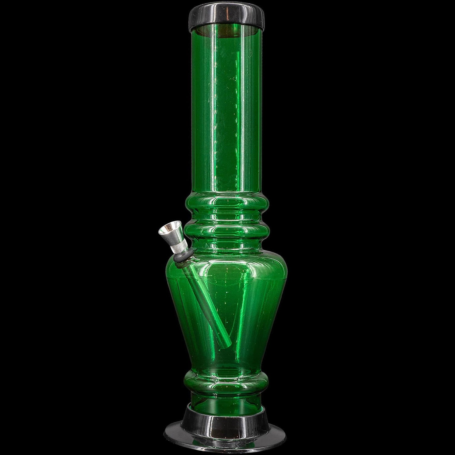 JM Enterprises Bong Green 12" Acrylic Vase Base Bong