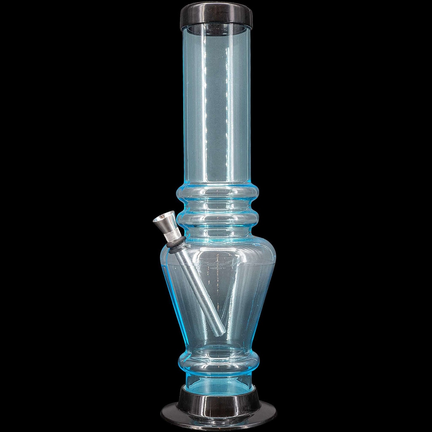 JM Enterprises Bong Light Blue 12" Acrylic Vase Base Bong