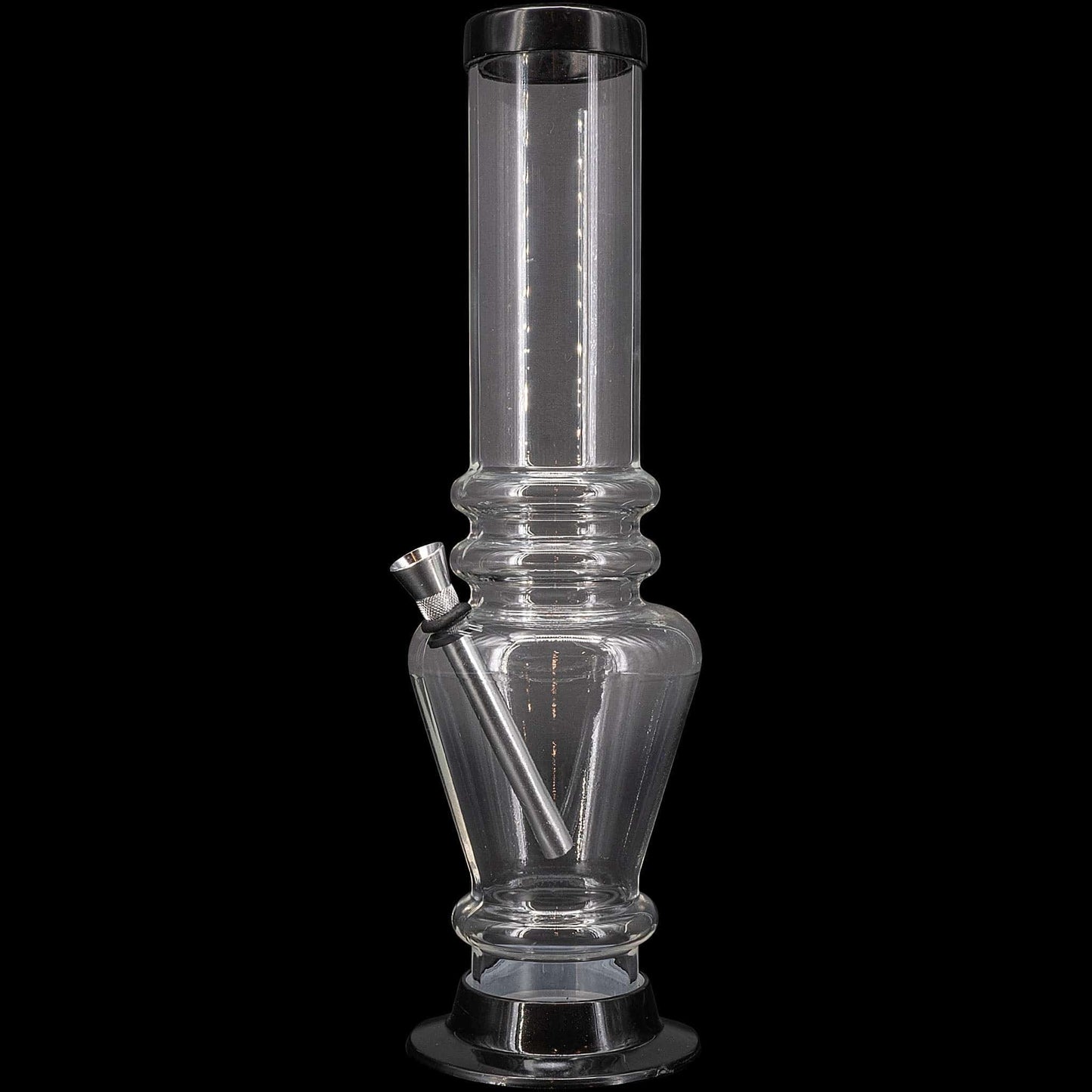 JM Enterprises Bong Grey 12" Acrylic Vase Base Bong