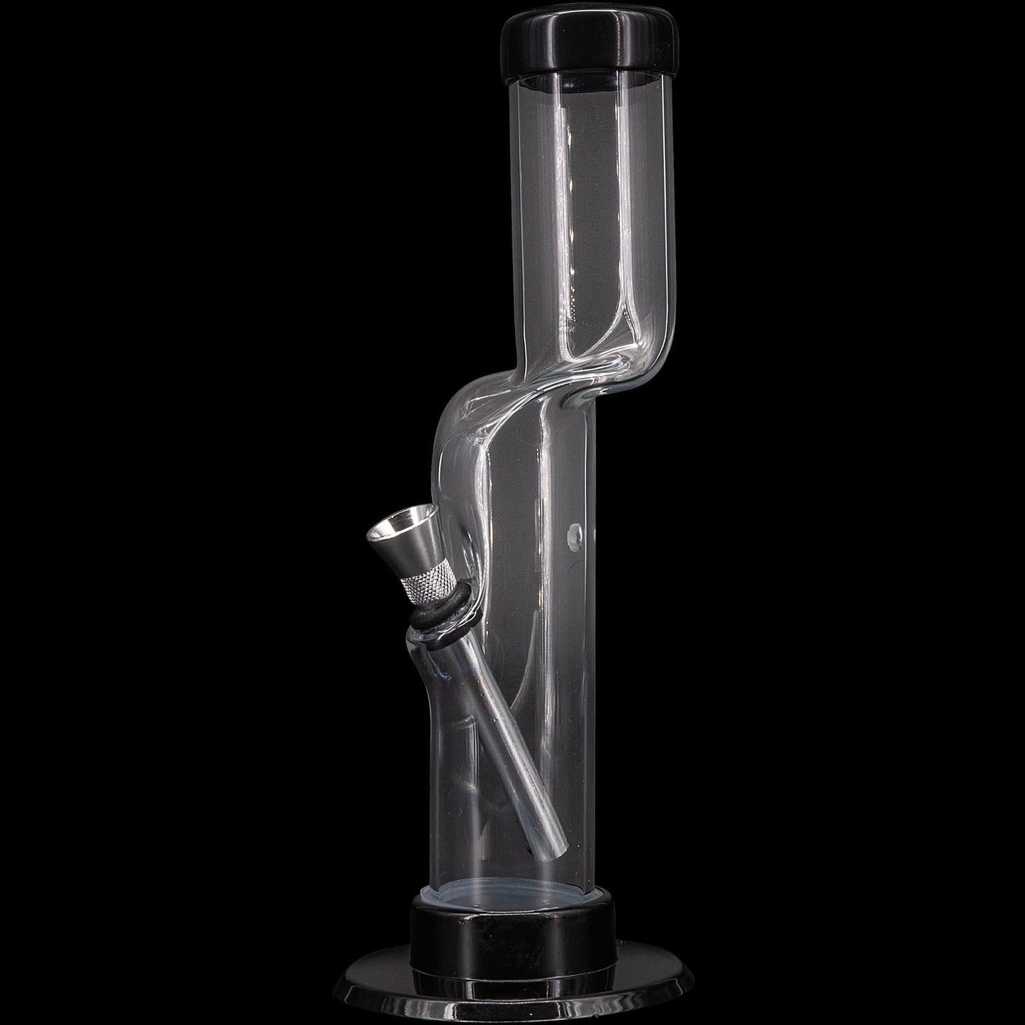 JM Enterprises Bong Grey / 9 Inch Acrylic Kink Neck Bong