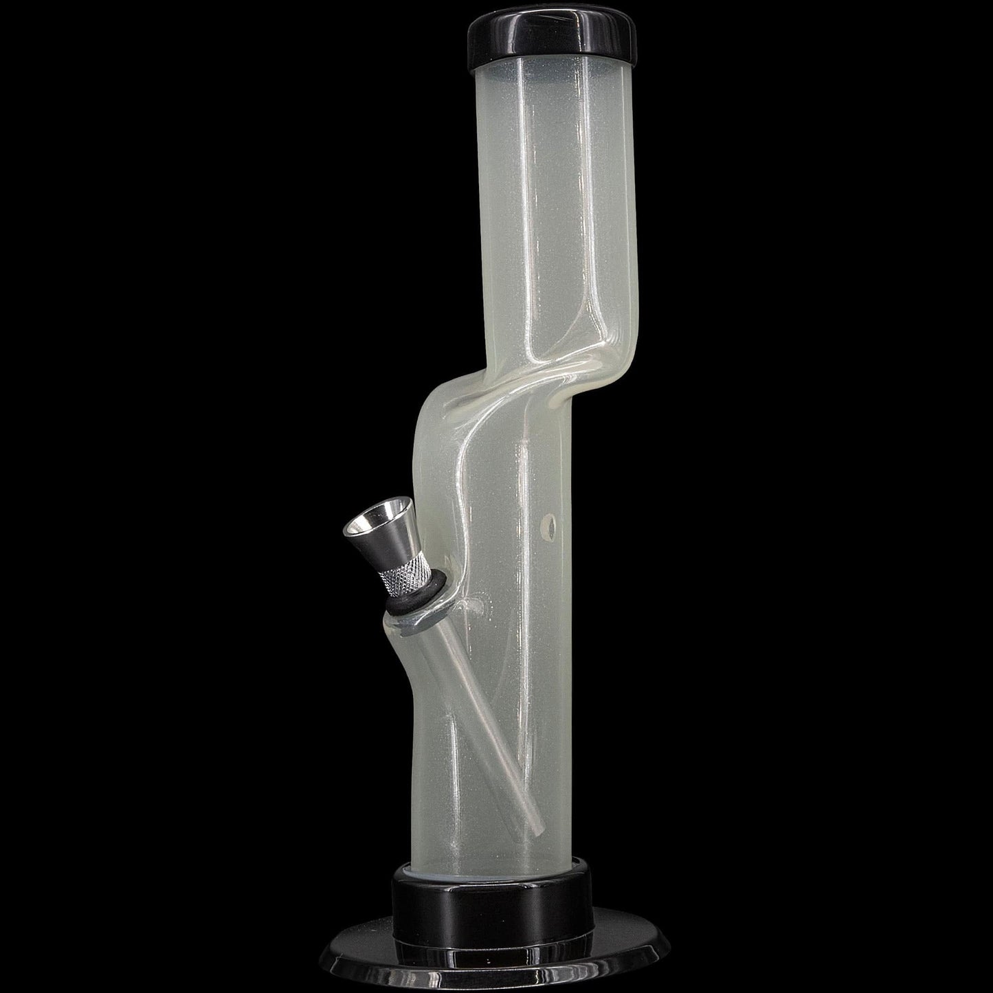 JM Enterprises Bong White / 9 Inch Acrylic Kink Neck Bong