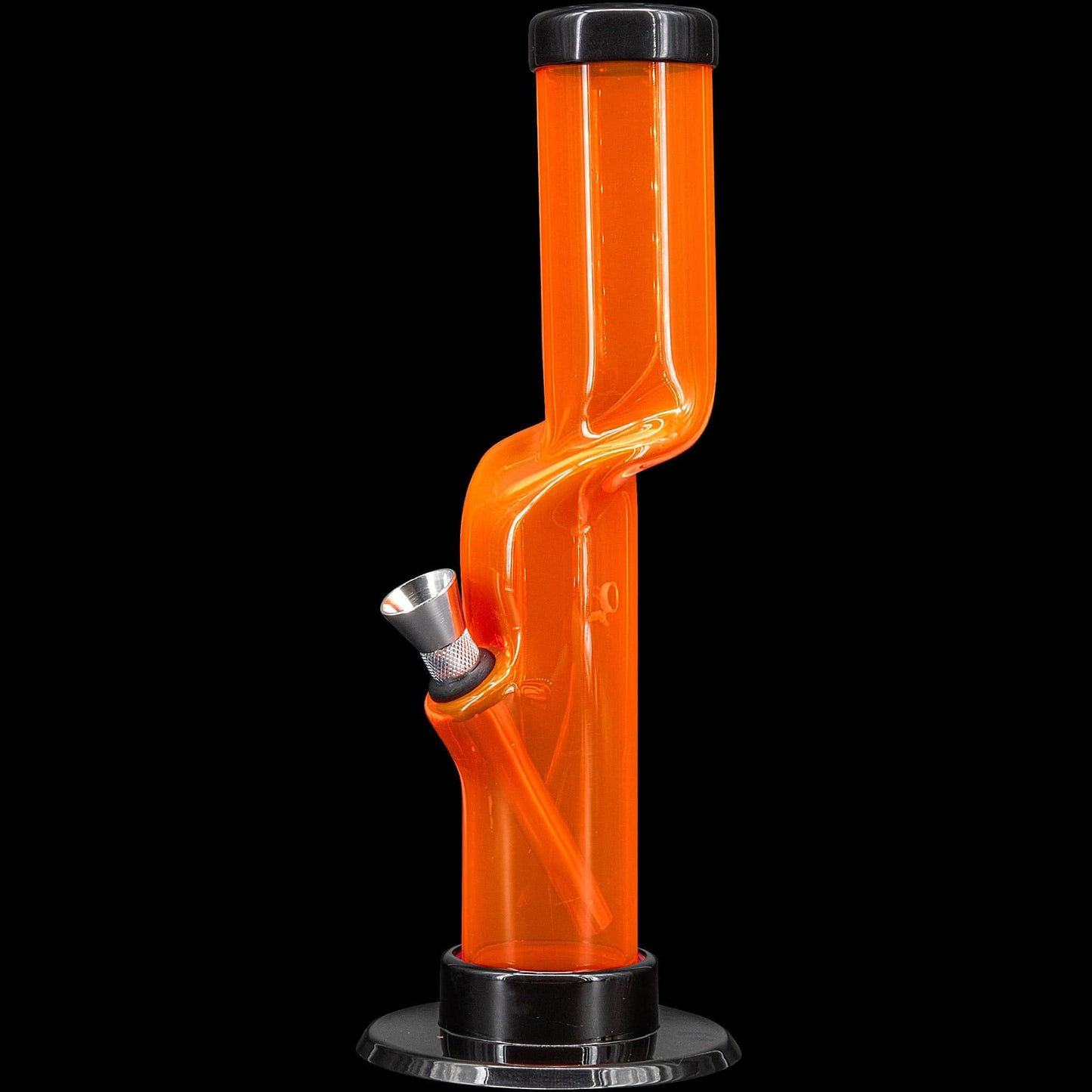 JM Enterprises Bong Orange / 9 Inch Acrylic Kink Neck Bong