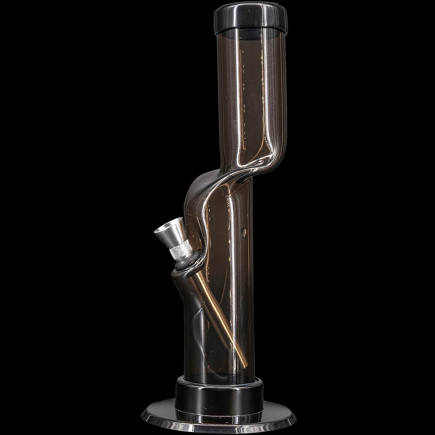 JM Enterprises Bong Black / 9 Inch Acrylic Kink Neck Bong