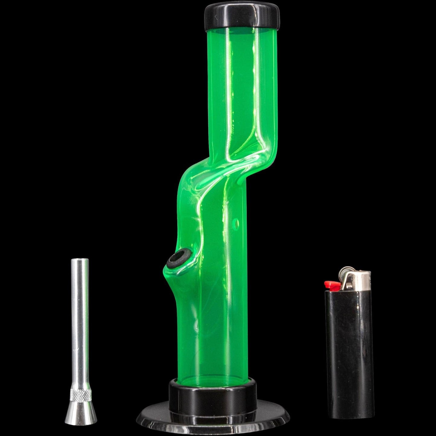 JM Enterprises Bong Acrylic Kink Neck Bong