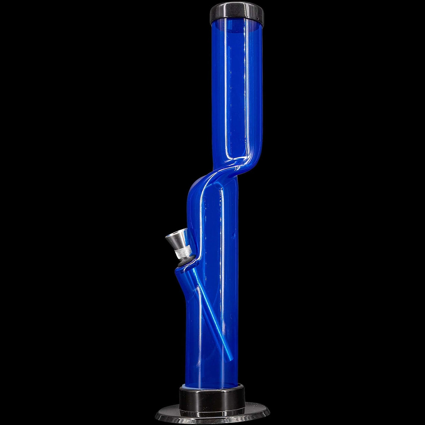 JM Enterprises Bong Blue / 9 Inch Acrylic Kink Neck Bong