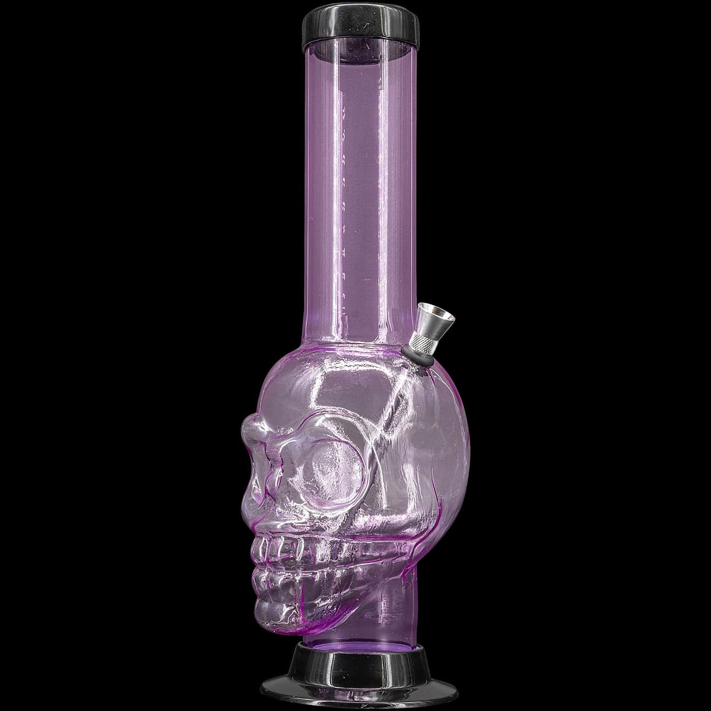 JM Enterprises Bong Pink / 12 Inch Acrylic Skull Chamber Bong