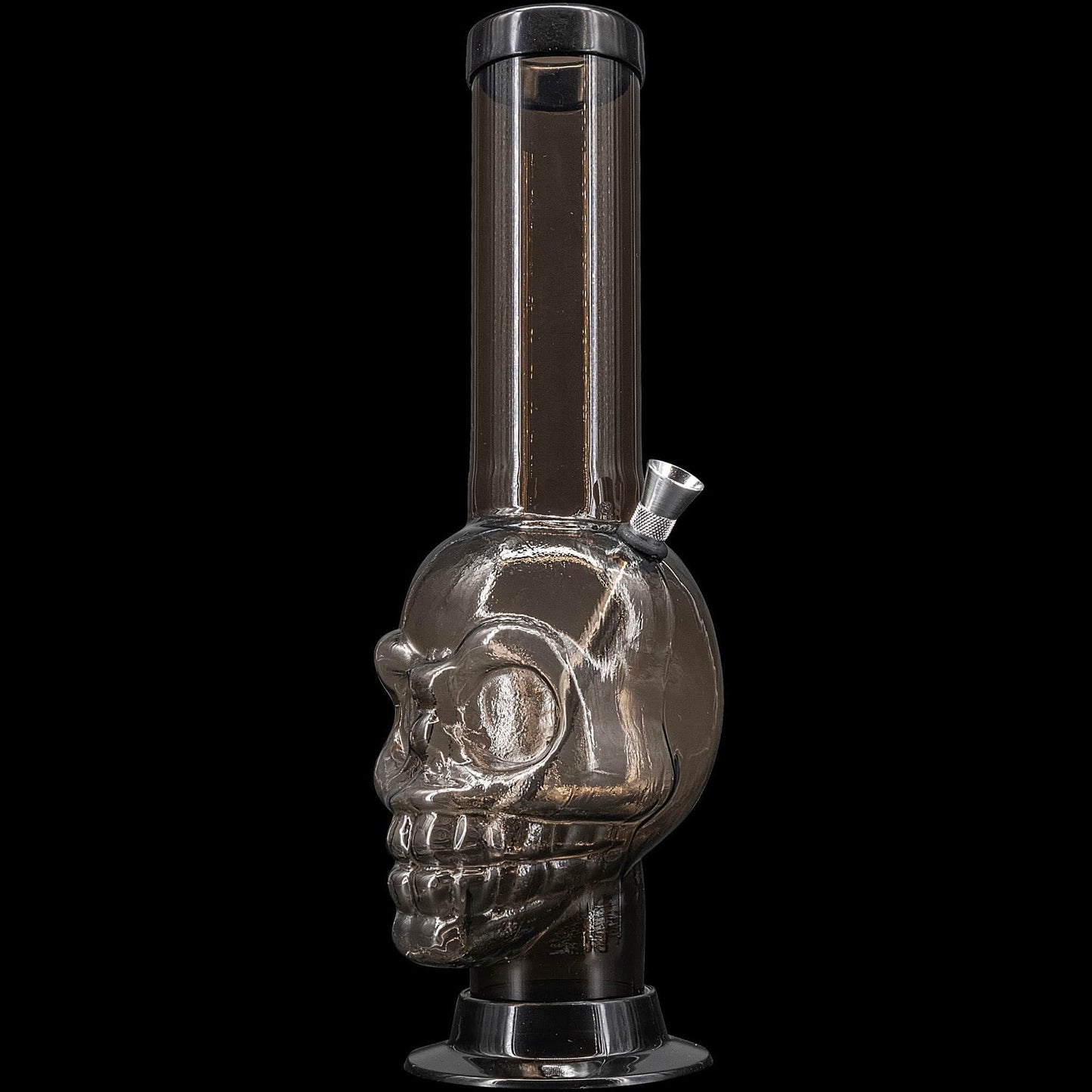 JM Enterprises Bong Black / 12 Inch Acrylic Skull Chamber Bong