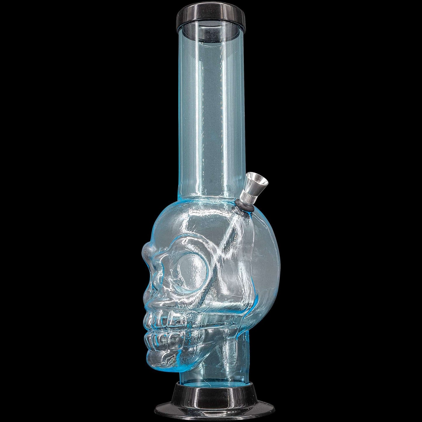 JM Enterprises Bong Light Blue / 12 Inch Acrylic Skull Chamber Bong