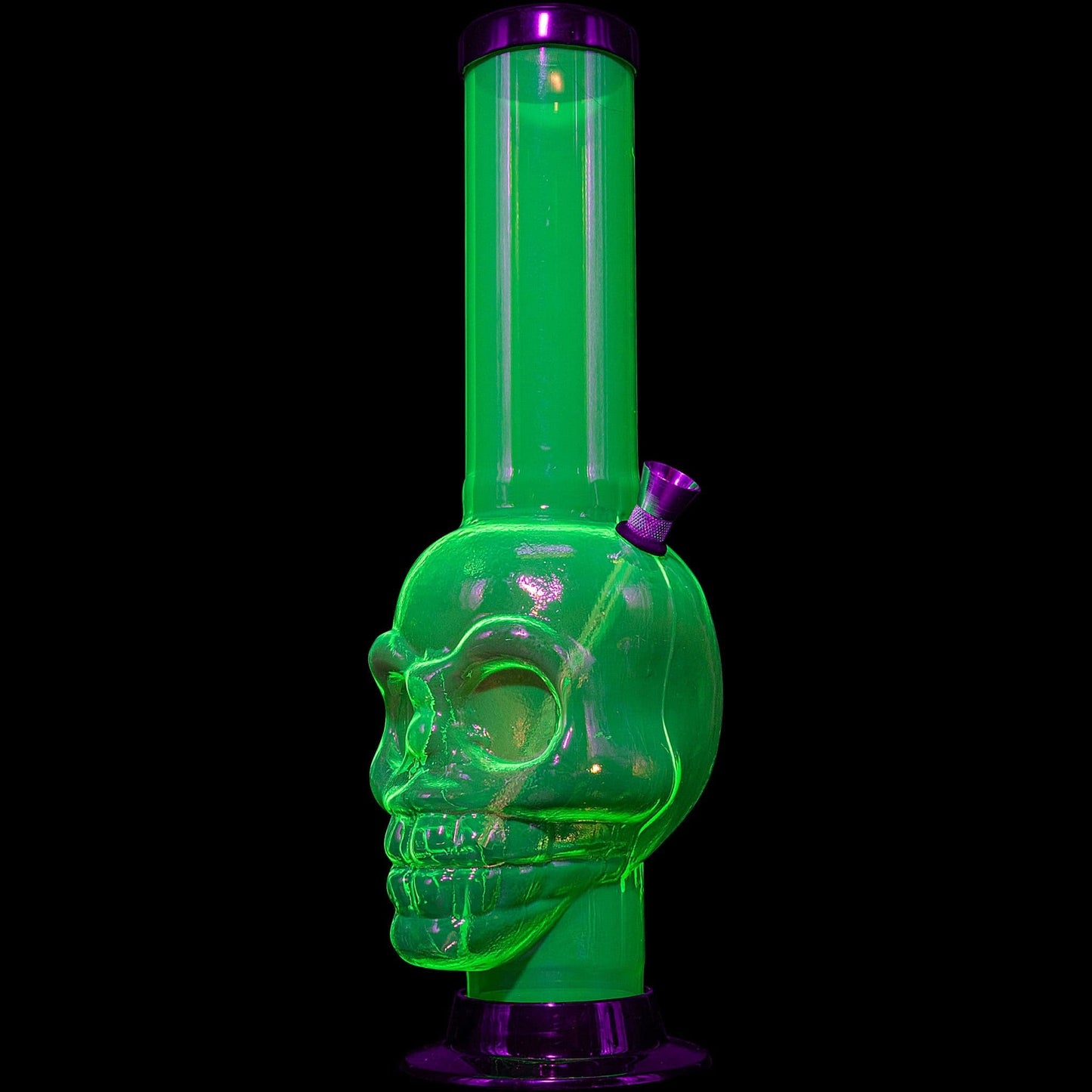 JM Enterprises Bong Acrylic Skull Chamber Bong