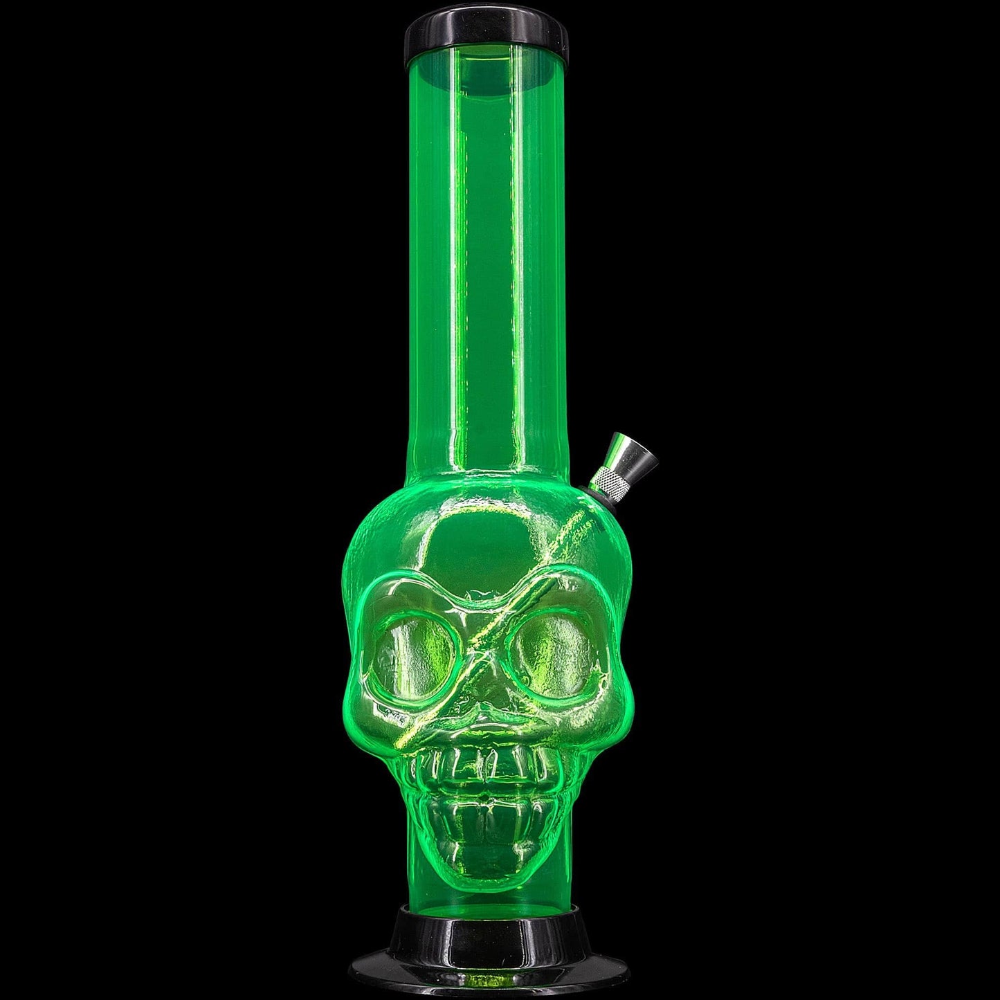 JM Enterprises Bong Acrylic Skull Chamber Bong