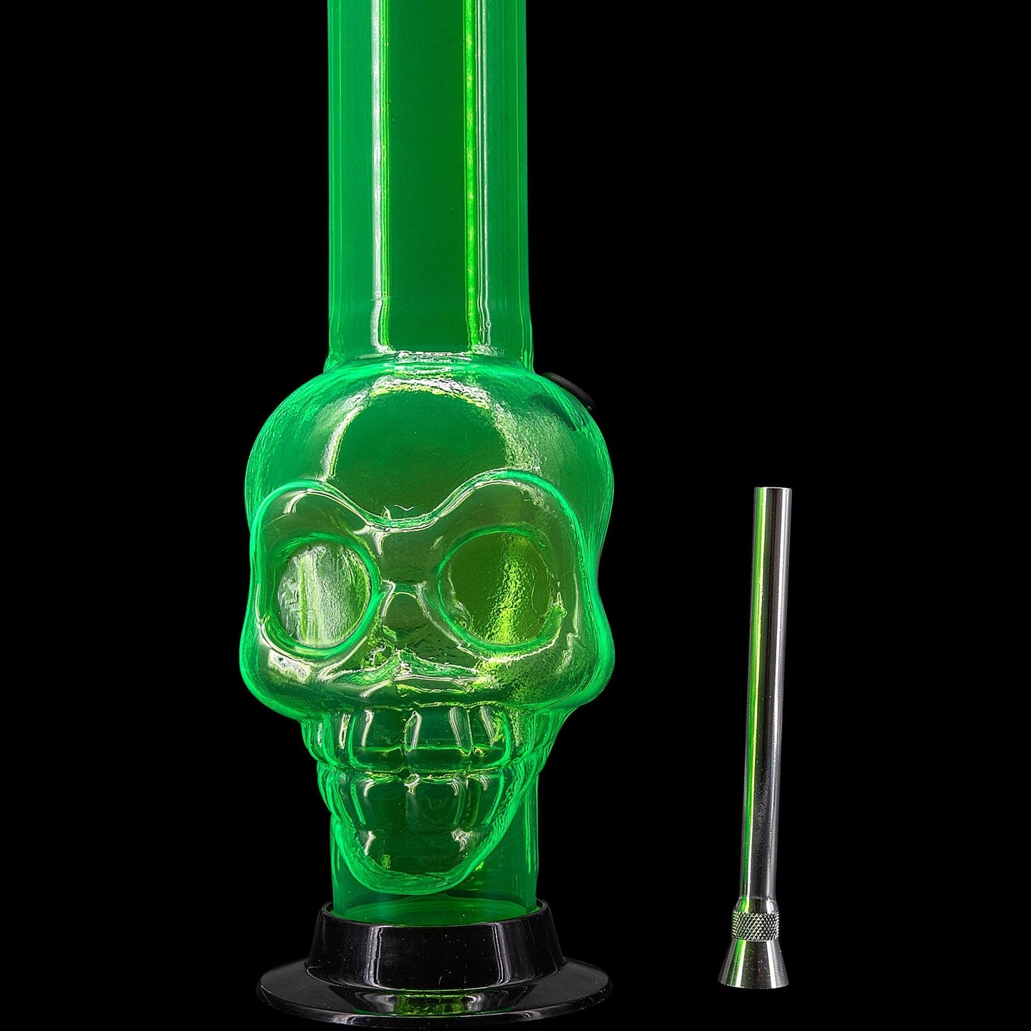 JM Enterprises Bong Acrylic Skull Chamber Bong