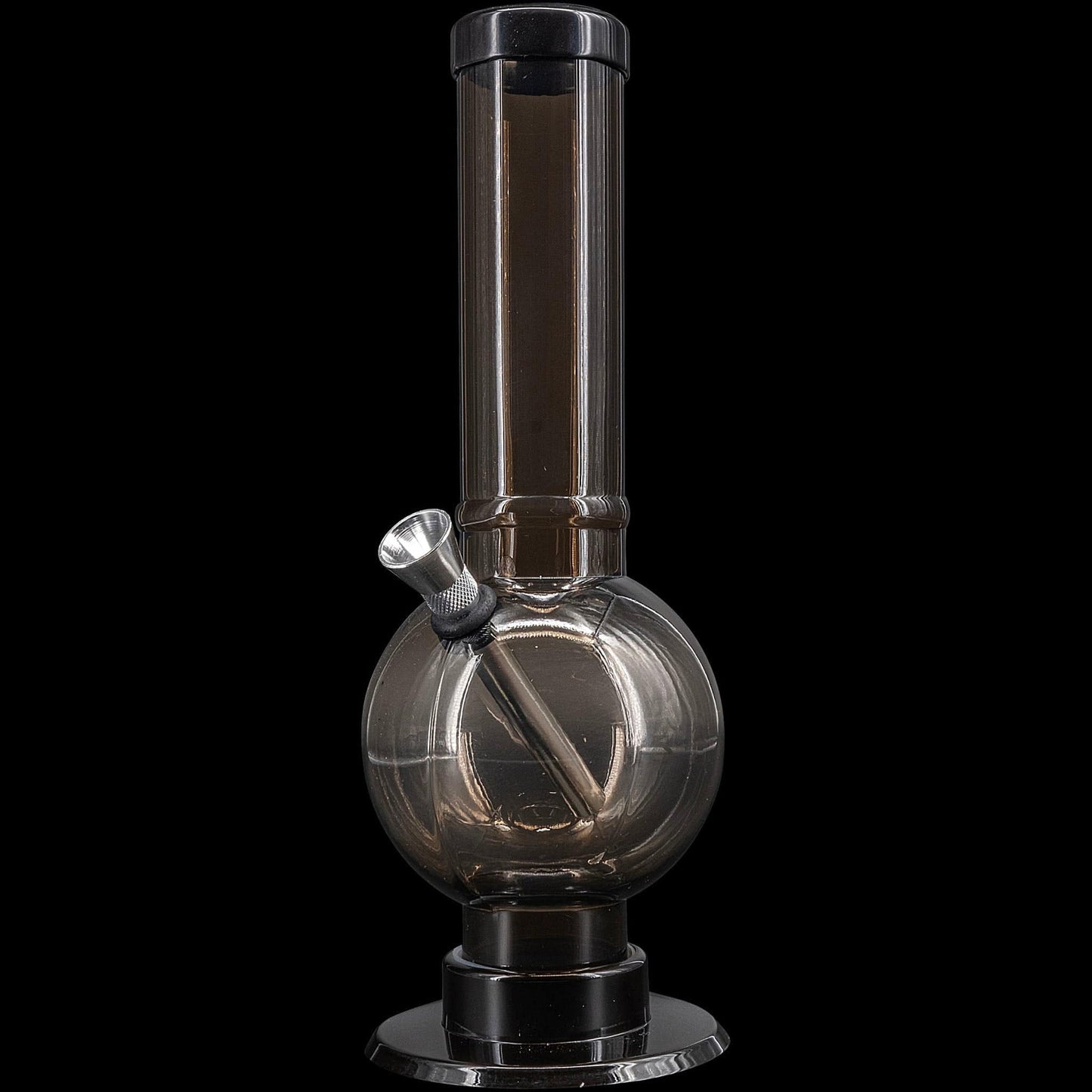 JM Enterprises Bong Black / 9 Inch Acrylic Straight Tube Bubble Bottom Bong