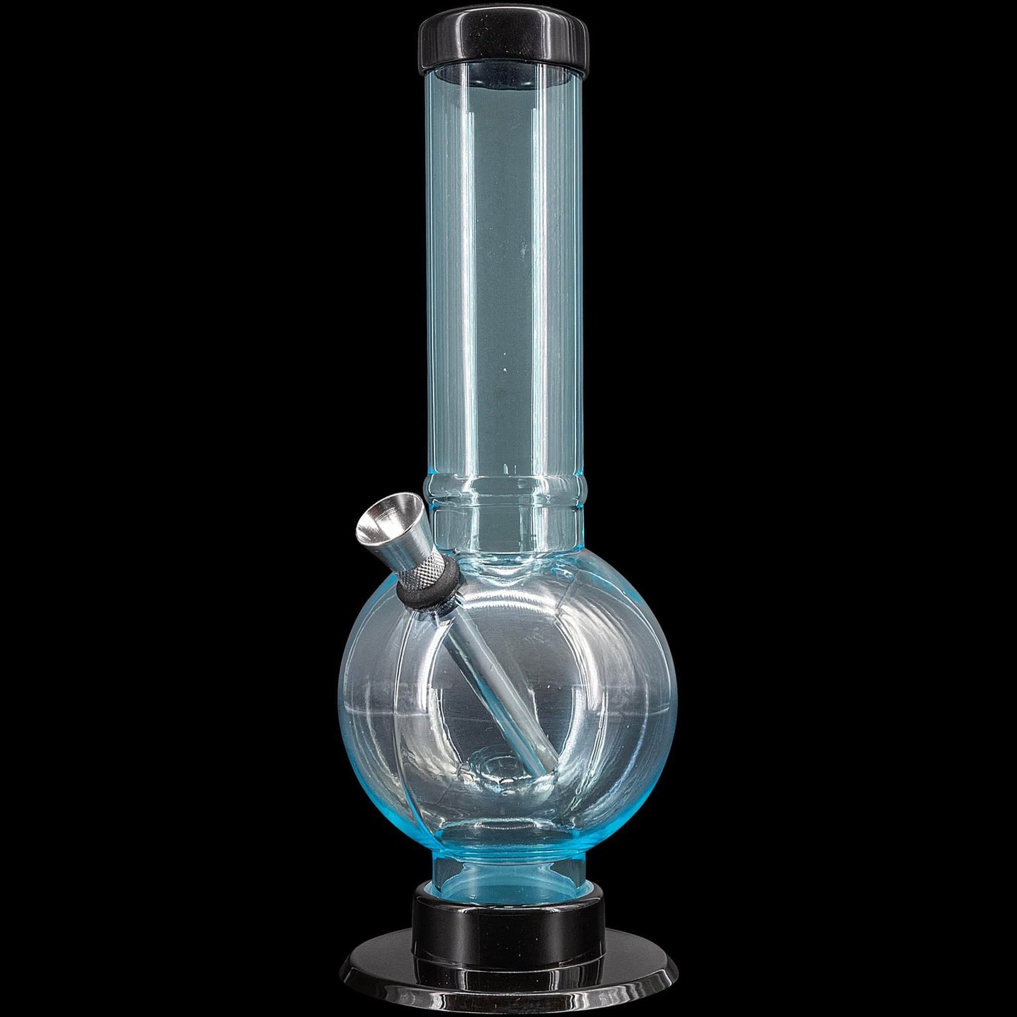 JM Enterprises Bong Light Blue / 9 Inch Acrylic Straight Tube Bubble Bottom Bong