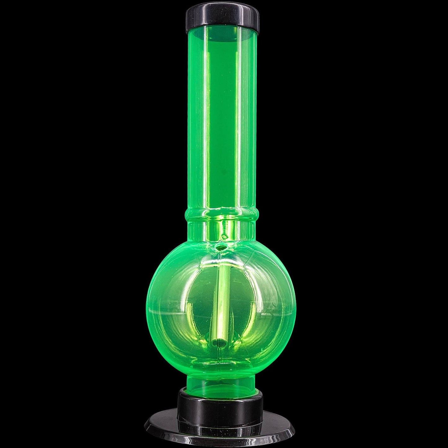 JM Enterprises Bong Acrylic Straight Tube Bubble Bottom Bong