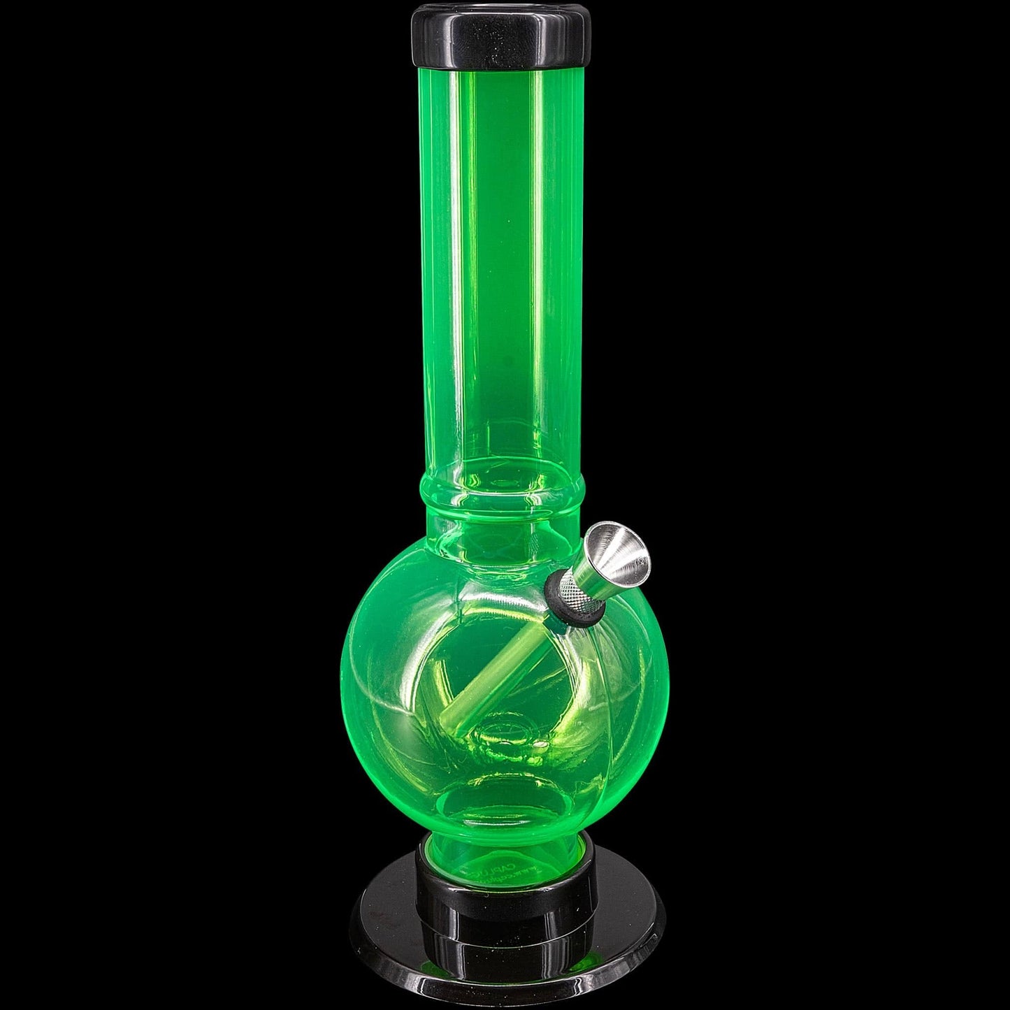 JM Enterprises Bong Acrylic Straight Tube Bubble Bottom Bong