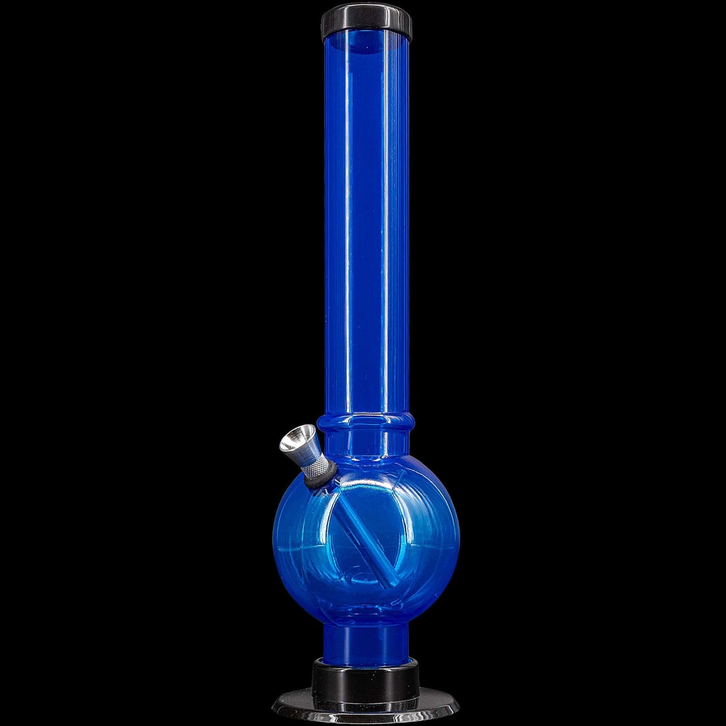 JM Enterprises Bong Acrylic Straight Tube Bubble Bottom Bong