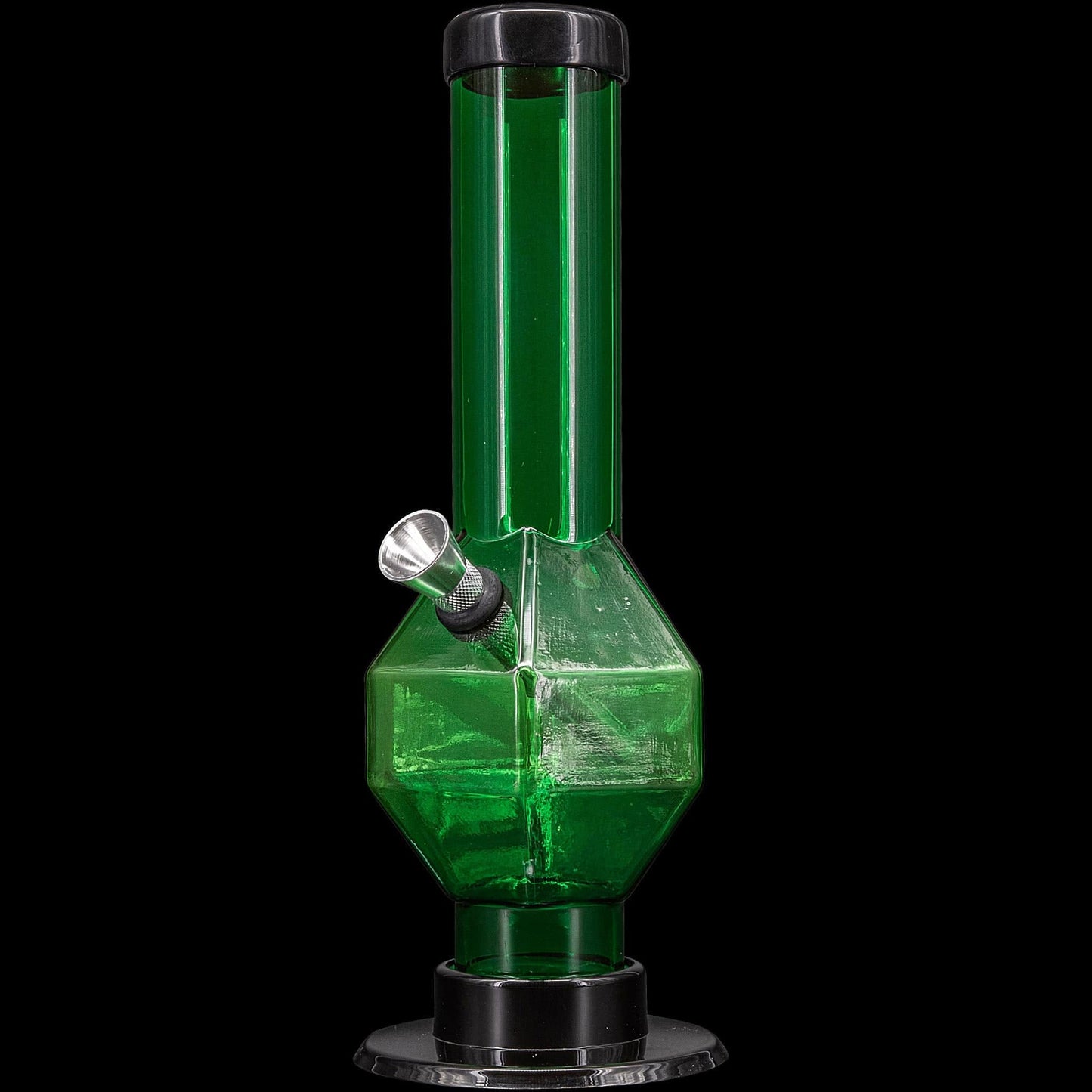 JM Enterprises Bong Green / 9 Inch Acrylic Diamond Bong